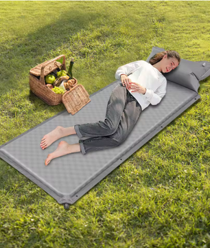 Zelfopblazende Camping Slaapmat – Inclusief Opbergtas, Comfortabel voor Binnen & Buiten