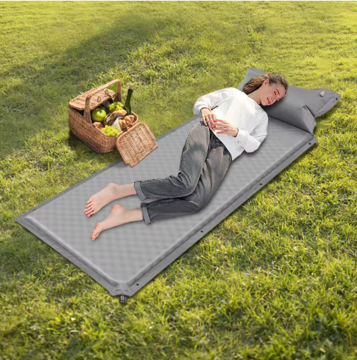 Zelfopblazende Camping Slaapmat – Inclusief Opbergtas, Comfortabel voor Binnen & Buiten