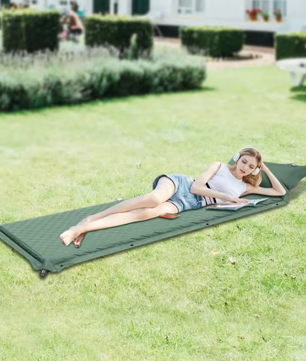 Zelfopblazende Camping Slaapmat – Inclusief Opbergtas, Comfortabel voor Binnen & Buiten