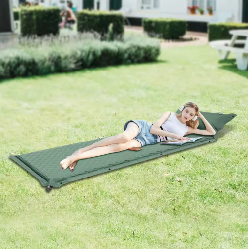 Zelfopblazende Camping Slaapmat – Inclusief Opbergtas, Comfortabel voor Binnen & Buiten