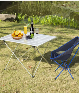 Opvouwbare Aluminium Campingtafel – Lichtgewicht, Draagbaar & Inclusief Draagtas