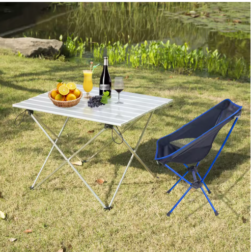 Opvouwbare Aluminium Campingtafel – Lichtgewicht, Draagbaar & Inclusief Draagtas