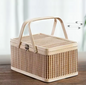 Picknickmand – Draagbare Opbergdoos met Handvat, Lichtgewicht en Ruim, Ideaal voor Camping, Boot & Outdoor Evenementen