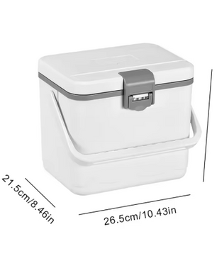 Geïsoleerde Draagbare Koeler – 4,5L, Warmte- en Koudebehoud tot 48 uur, Met Handvat voor Picknick, Kamperen & Reizen