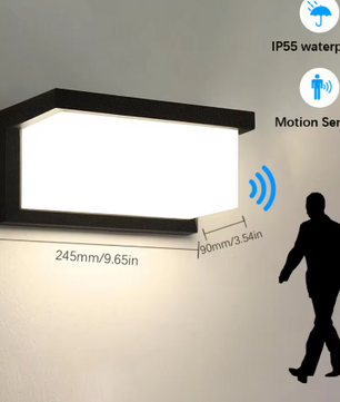 LED Wandlamp – Waterdicht IP55 met Radarsensor & Intelligente Lichtregeling