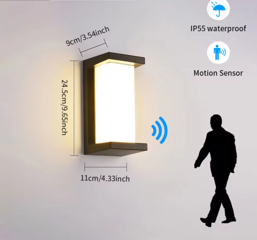 LED Wandlamp – Waterdicht IP55 met Radarsensor & Intelligente Lichtregeling