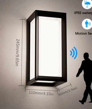 LED Wandlamp – Waterdicht IP55 met Radarsensor & Intelligente Lichtregeling