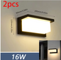 Set van 2 LED Buitenwandlampen – Waterdicht IP66 & Energiezuinig