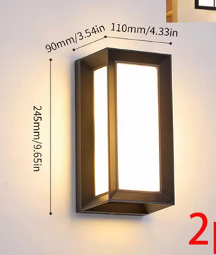 Set van 2 LED Buitenwandlampen – Waterdicht IP66 & Energiezuinig