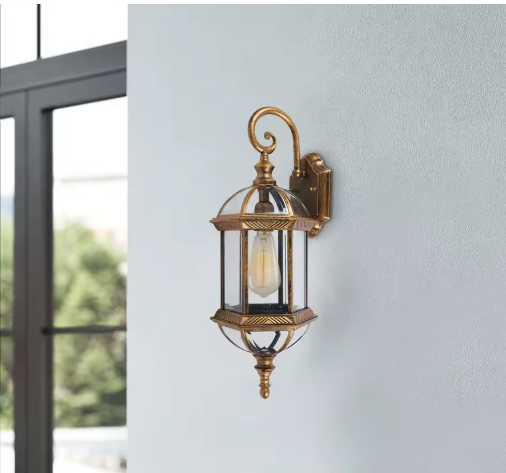 Retro Buitenwandlamp – Aluminium & Glas, IP54 Waterdicht, Vintage Ontwerp