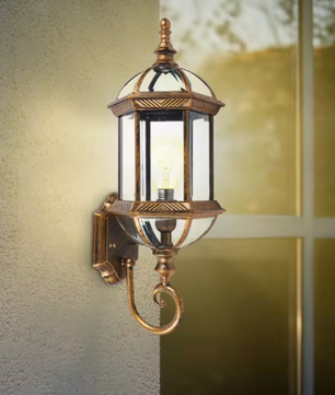Retro Buitenwandlamp – Aluminium & Glas, IP54 Waterdicht, Vintage Ontwerp