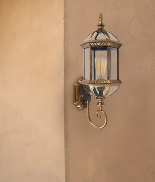 Retro Buitenwandlamp – Aluminium & Glas, IP54 Waterdicht, Vintage Ontwerp