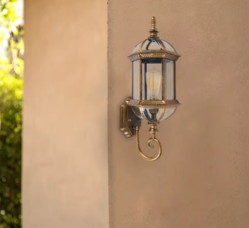 Retro Buitenwandlamp – Aluminium & Glas, IP54 Waterdicht, Vintage Ontwerp