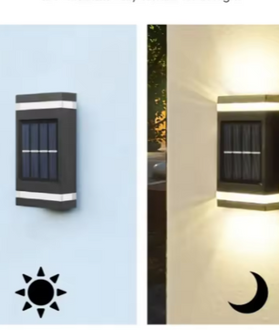 Solar LED Wandlamp voor Buiten – Waterdicht Up-Down Licht op Zonne-energie