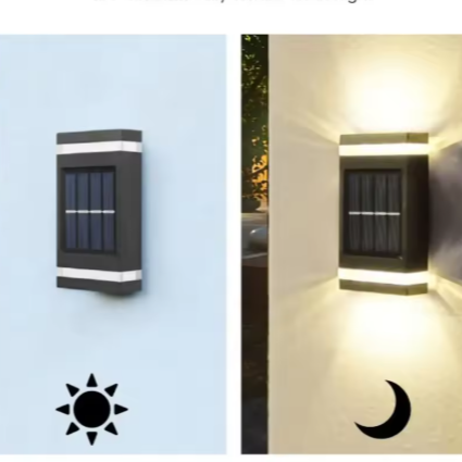 Solar LED Wandlamp voor Buiten – Waterdicht Up-Down Licht op Zonne-energie
