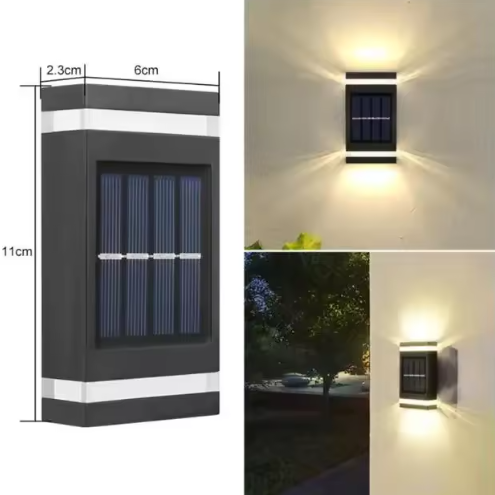 Solar LED Wandlamp voor Buiten – Waterdicht Up-Down Licht op Zonne-energie
