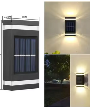Solar LED Wandlamp voor Buiten – Waterdicht Up-Down Licht op Zonne-energie