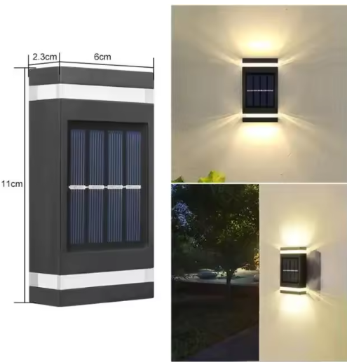 Solar LED Wandlamp voor Buiten – Waterdicht Up-Down Licht op Zonne-energie