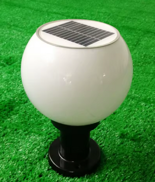 LED Solar Acryl Ronde Bal Lamp – Waterdichte Buitenverlichting voor Tuin, Pad, Muur & Pijlers