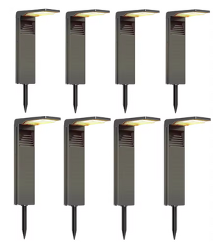 Set van 4/6/8/10/12 Zonne-Tuinlampen – IP64 Waterdichte LED Padverlichting in Warm Wit
