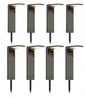 Set van 4/6/8/10/12 Zonne-Tuinlampen – IP64 Waterdichte LED Padverlichting in Warm Wit