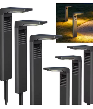 Set van 4/6/8/10/12 Zonne-Tuinlampen – IP64 Waterdichte LED Padverlichting in Warm Wit