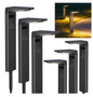 Set van 4/6/8/10/12 Zonne-Tuinlampen – IP64 Waterdichte LED Padverlichting in Warm Wit