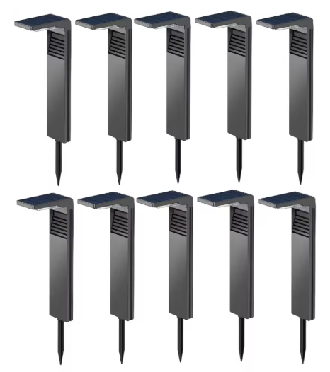 Set van 4/6/8/10/12 Zonne-Tuinlampen – IP64 Waterdichte LED Padverlichting in Warm Wit