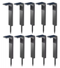 Set van 4/6/8/10/12 Zonne-Tuinlampen – IP64 Waterdichte LED Padverlichting in Warm Wit