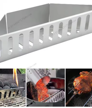 Houtskoolmand voor BBQ – Duurzaam Grillaccessoire voor Indirect en Direct Grillen