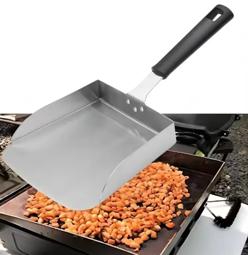 RVS BBQ- & Bakplaatspatel – Duurzaam, Hittebestendig & Multifunctioneel