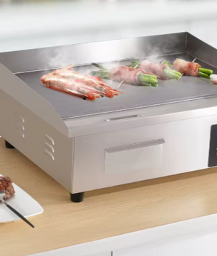 Professionele Elektrische Bakplaat – 1600 W, 50–300°C, Groot Kookoppervlak