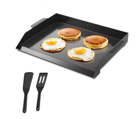 Koolstofstalen Grillplaat – Universele Platte Bakplaat voor Gasgrill & BBQ