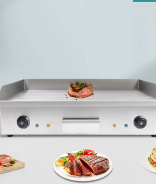 Elektrische Bakplaat – Teppanyaki Grill met Grote Kookplaat voor Thuisgebruik, BBQ Machine 4.4kW 220V