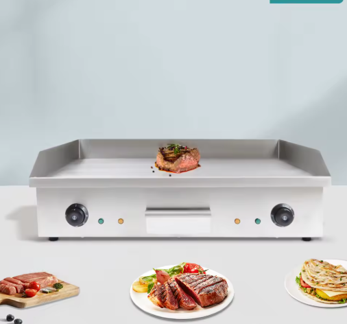 Elektrische Bakplaat – Teppanyaki Grill met Grote Kookplaat voor Thuisgebruik, BBQ Machine 4.4kW 220V