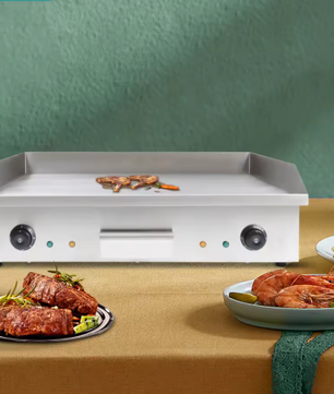 Elektrische Bakplaat – Teppanyaki Grill met Grote Kookplaat voor Thuisgebruik, BBQ Machine 4.4kW 220V