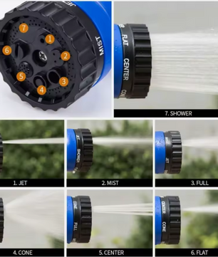 100FT Uitbreidbare Tuinslang – Flexibele Waterslang met Hogedrukmondstuk, Duurzaam en Lichtgewicht