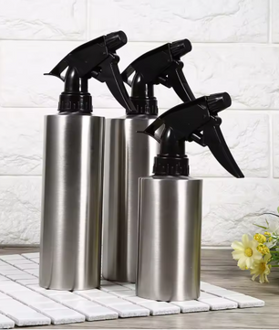 Roestvrijstalen Multifunctionele Gieter met Pompdruk – 900 ml Langmond Gieter voor Kamerplanten en Tuinen
