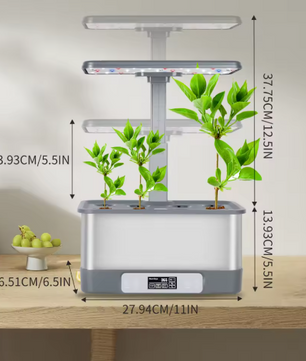 8-Gaats Smart APP-bediening Hydrocultuur Kweekset met Volledige Spectrum Verlichting – Grondloze Plantkit voor Groenten, Bloemen en Fruit