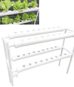 Hydrocultuur Kweekset – 36/72 Plantgaten, Automatisch Irrigatiesysteem, PVC Groente- en Bloemen Kweekset voor Binnen en Buiten