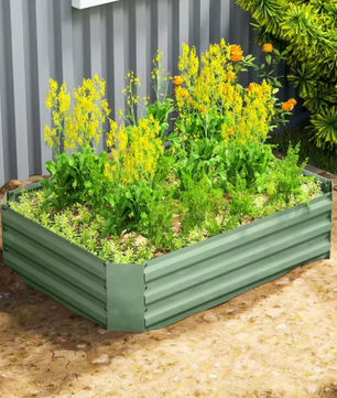 Verhoogd Tuinbed – Stapelbare Bloembak voor Tuin, Balkon, Groenten en Bloemen – 120x90x30 cm