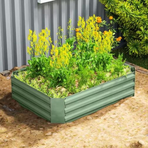Verhoogd Tuinbed – Stapelbare Bloembak voor Tuin, Balkon, Groenten en Bloemen – 120x90x30 cm
