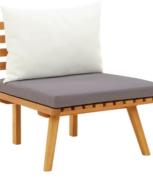 3-delige Tuinlounge Set met Kussens – Weerbestendig Acaciahout, Comfortabel voor Terras en Tuin