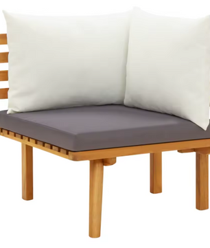 3-delige Tuinlounge Set met Kussens – Weerbestendig Acaciahout, Comfortabel voor Terras en Tuin