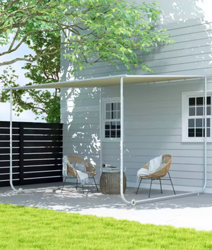 Pergola 3 x 3 m met Wielen – UV-bescherming 30+, Waterdichte Crème Overkapping voor Tuin en Terras