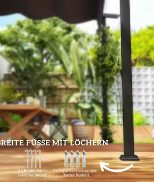 Aluminium Pergola 3x3 m – Wandgemonteerd Terrasdak met Uitschuifbaar Dakzeil en Stalen Frame