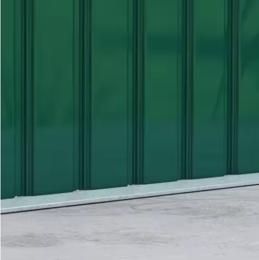 Grote Tuinschuur van Gegalvaniseerd Staal – 280 x 130 x 172 cm met Schuifdeur en Ventilatieroosters