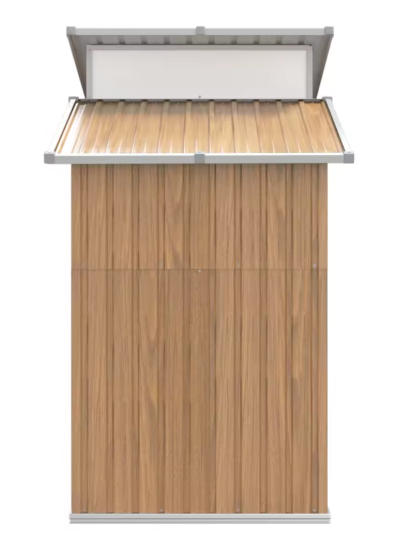 Grote Tuinschuur van Gegalvaniseerd Staal – 270 x 130 x 208,5 cm met Ventilatie en Dakpanelen