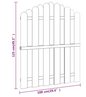 Gebogen Tuinpoort van Geïmpregneerd Grenenhout – 100 x 100 cm, Weerbestendig & Duurzaam