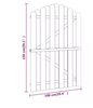 Gebogen Tuinpoort van Geïmpregneerd Grenenhout – 100 x 100 cm, Weerbestendig & Duurzaam